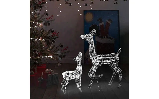 Bethany 160 Led Acrylic Christmas Family Reindeer - Cold White