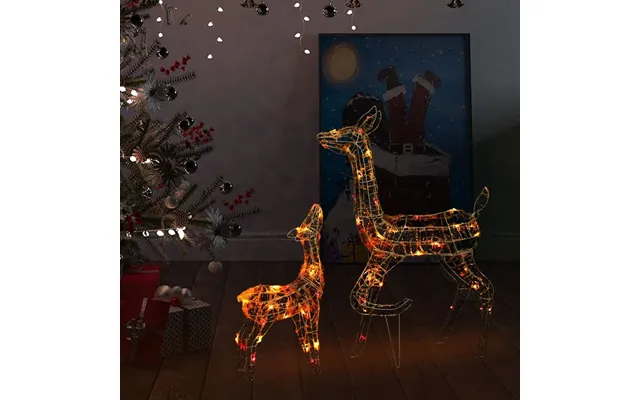 Bethany 160 Led Acrylic Christmas Family Reindeer - Colourful