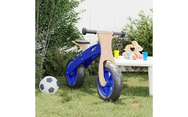 Buckeye Plywood Balance Bike With Air Tyres For Kids - Blue