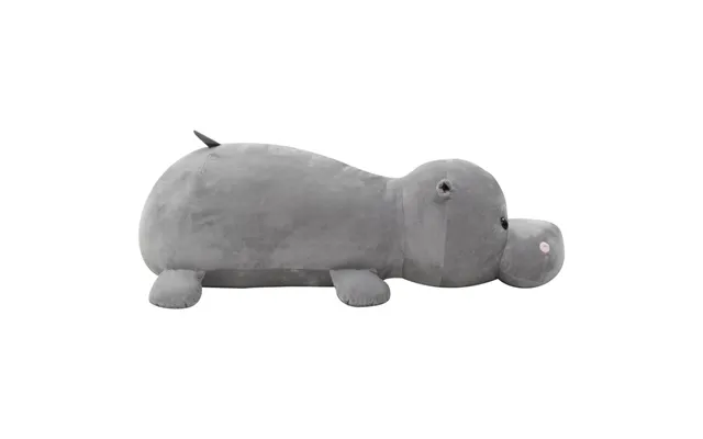 Bulverde Polyester Plush Hippo Cuddly Toy - Grey