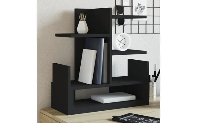 Catskill Wooden Office Desk Organiser In Black