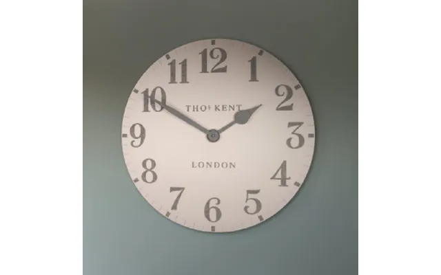 Chantilly Large Metal Mantel Clock In Shy Pink