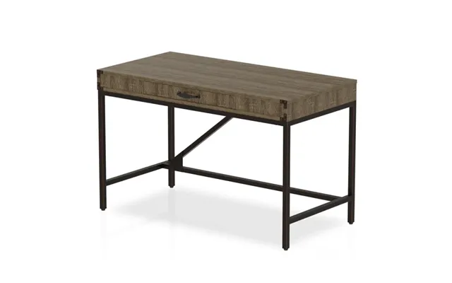Chester Wooden Computer Desk In Dark Grey Oak