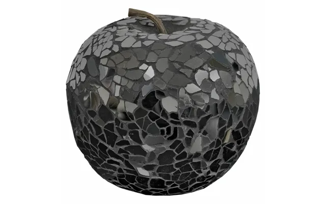 Clisson Decorative Mosaic Glass Apple Fruit In Black