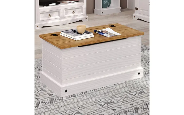 Consett Wooden Blanket In White And Oak