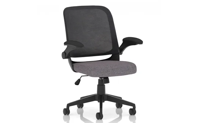 Crowley Fabric Office Chair With Folding Arms In Fuse