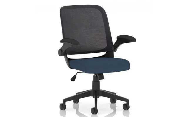 Crowley Fabric Office Chair With Folding Arms In Whelk