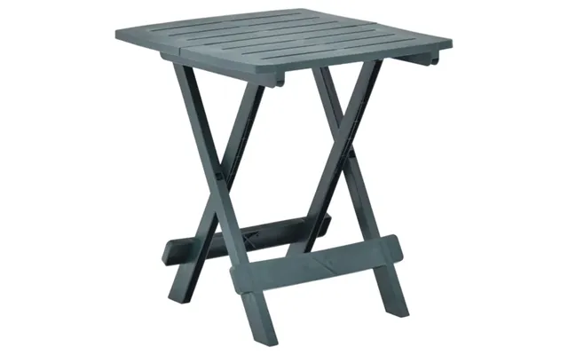 Derik Outdoor Folding Plastic Dining Table In Green