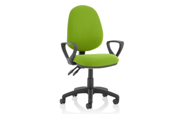 Eclipse Ii Fabric Office Chair In Myrrh Green With Loop Arms