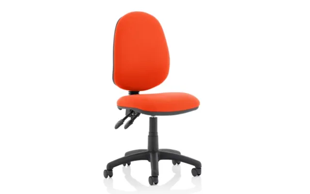 Eclipse Ii Fabric Office Chair In Tabasco Orange No Arms