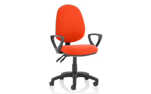 Eclipse Ii Fabric Office Chair In Tabasco Red With Loop Arms