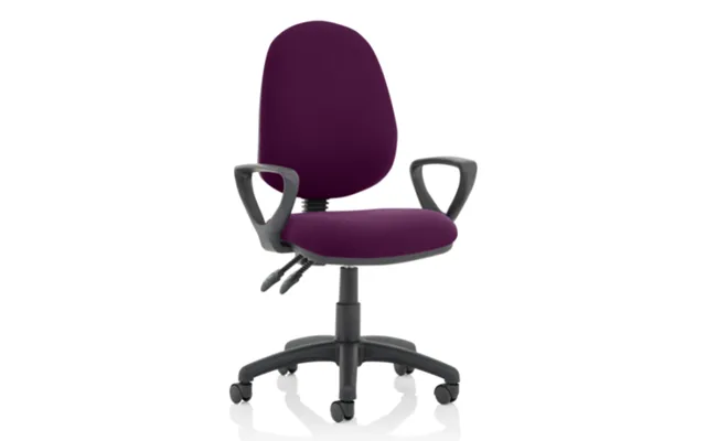 Eclipse Ii Fabric Office Chair In Tansy Purple With Loop Arms