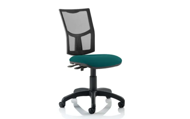 Eclipse Ii Mesh Back Office Chair In Maringa Teal No Arms