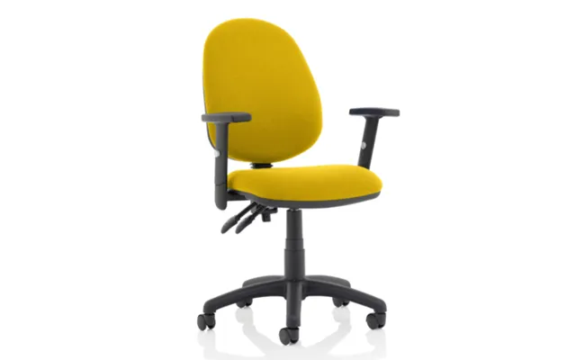 Eclipse Ii Office Chair In Senna Yellow With Adjustable Arms