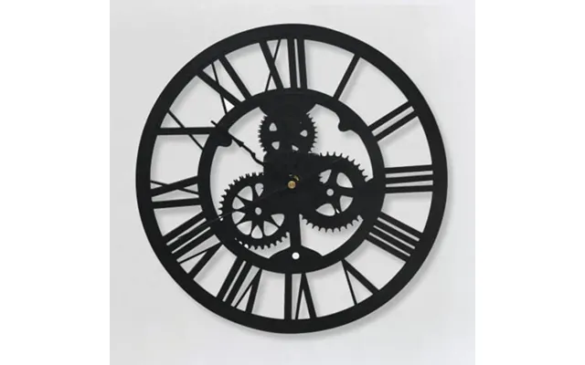 Ermias Round Acrylic Wall Clock In Black