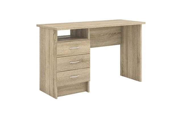 Frosk Wooden Laptop Desk With 3 Drawers In Oak