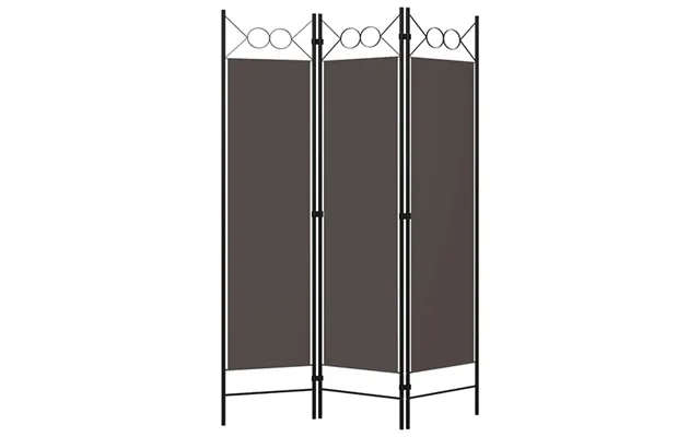 Hecate Fabric 3 Panels 120cm X 180cm Room Divider In Anthracite