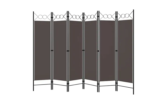 Hecate Fabric 6 Panels 240cm X 180cm Room Divider In Anthracite