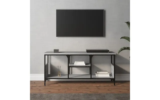 Hetty Wooden Tv Stand Small With 2 Shelves In Grey Sonoma Oak