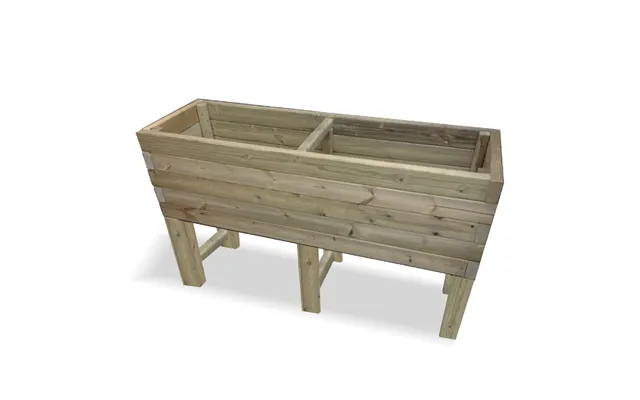 Hewitt Large Wooden Raised Garden Planter In Natural