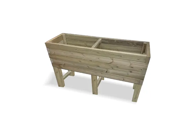 Hewitt Medium Wooden Raised Garden Planter In Natural