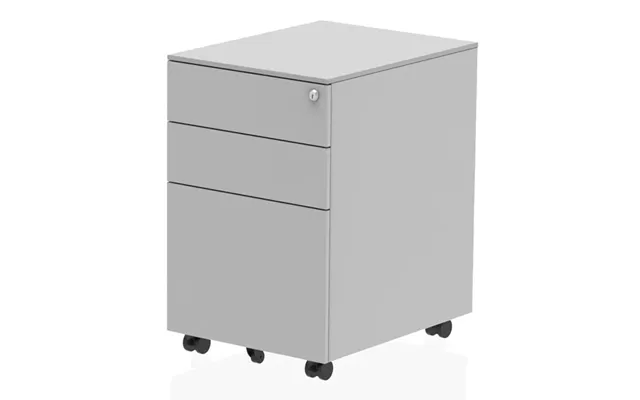 Impulse Steel Office Mobile Pedestal In Silver