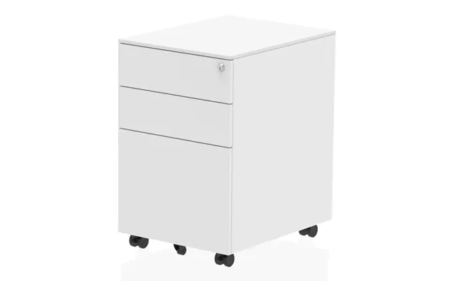 Impulse Steel Office Mobile Pedestal In White