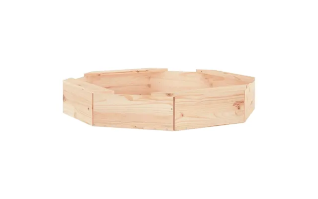 Ivins 111cm Wooden Octagon Kids Sandbox - Natural