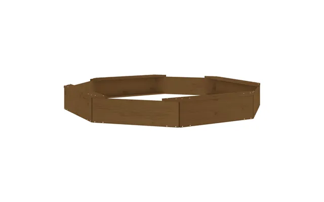 Ivins 159.5cm Wooden Octagon Kids Sandbox - Honey Brown