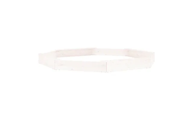 Ivins 232cm Wooden Octagon Kids Sandbox - White