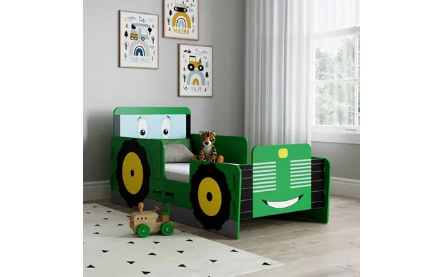 Jenks Wooden Toddler Bed In Green