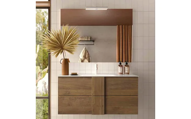 Jining 120cm Wooden Wall Hung Vanity Unit In Mercure