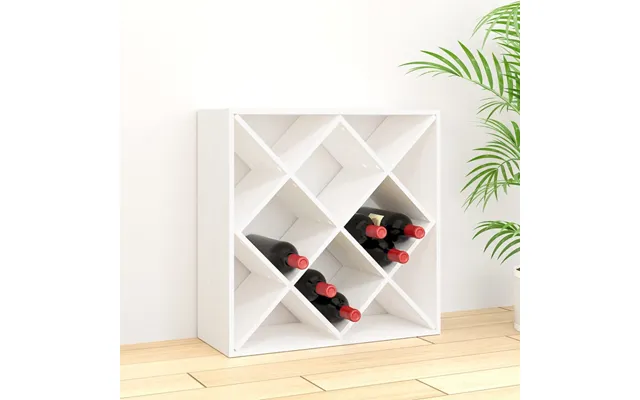 Karlstad Wooden Drinks Cabinet With 12 Shelves In White