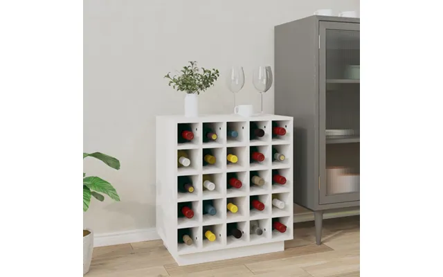 Keller Solid Pine Wood Wine Cabinet In White