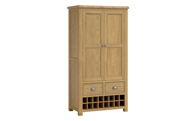 Kysen Wooden Drinks Cabinet With 2 Doors In Oak