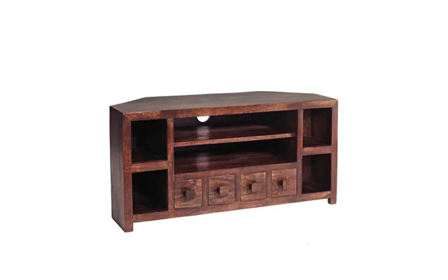 Mango Wood Corner Tv Unit