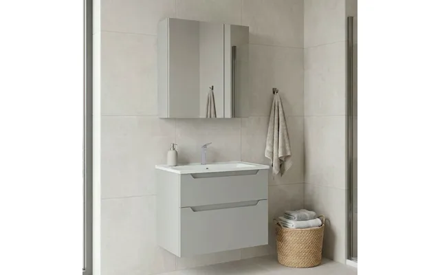Messina 650mm Wooden Wall Mounted Bathroom Furniture Set In Matte Cashmere