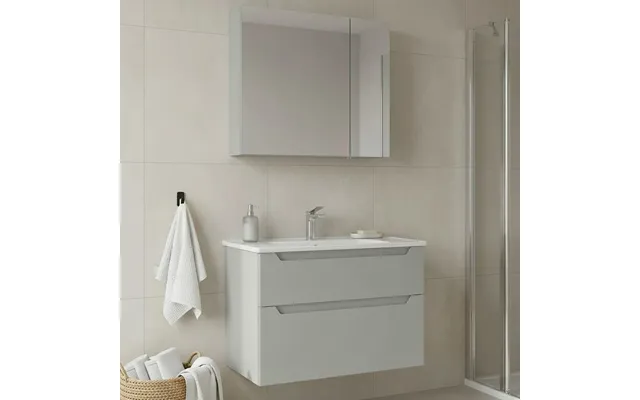 Messina 850mm Wooden Wall Mounted Bathroom Furniture Set In Matte Cashmere