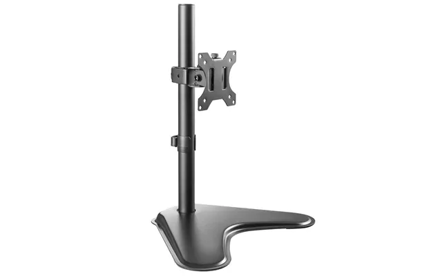 Midvale 32'' Single Arm Steel Desk Mount Monitor Stand - Black