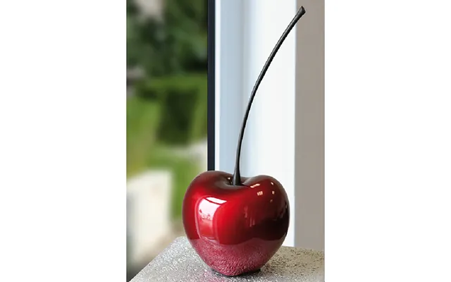 Moline Large Ceramics Celebration Cherry Sculpture In Red