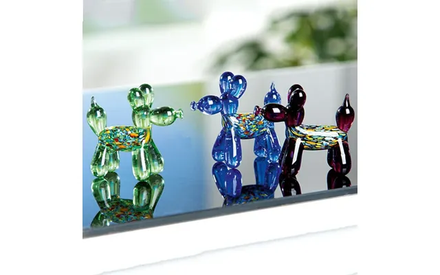 Newark Glass Balloon Dog Sculpture In Multicolour