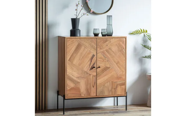 Oakmont Wooden Drinks Cabinet With 2 Doors In Natural