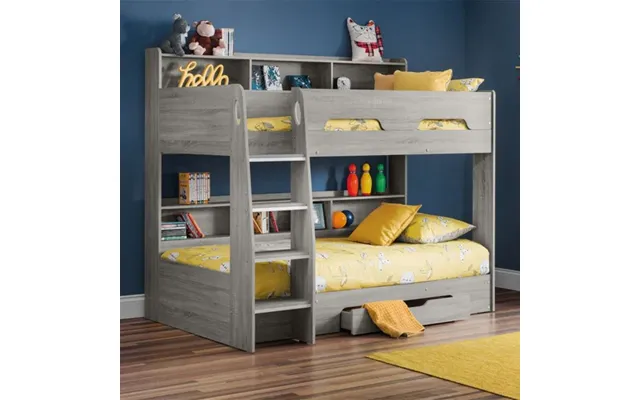 Oihane Wooden Bunk Bed In Grey Oak