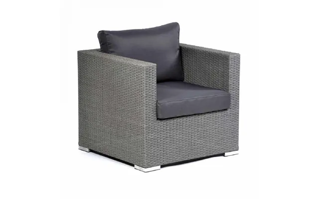 Onyx Rattan Outdoor 1 Seater Sofa In Grey