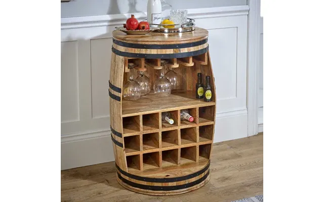 Salter Wooden Drinks Cabinet In Natural