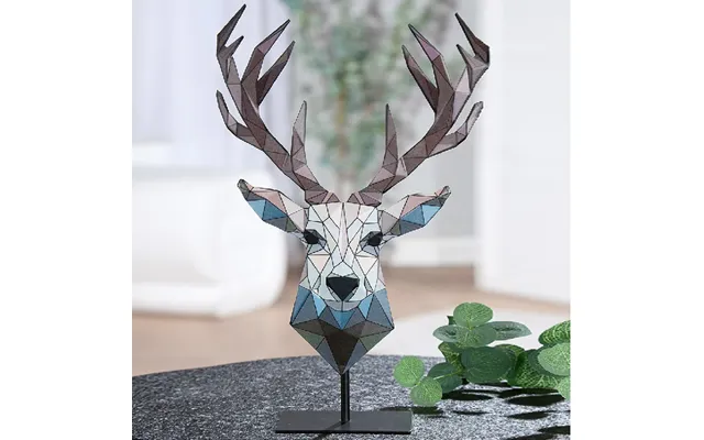 Sanger Metal Deer Sculpture In Multicolour