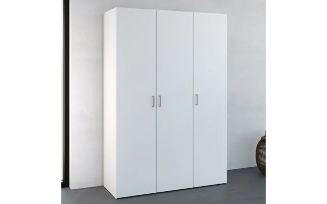 Scalia Wooden Wardrobe With 3 Doors In White