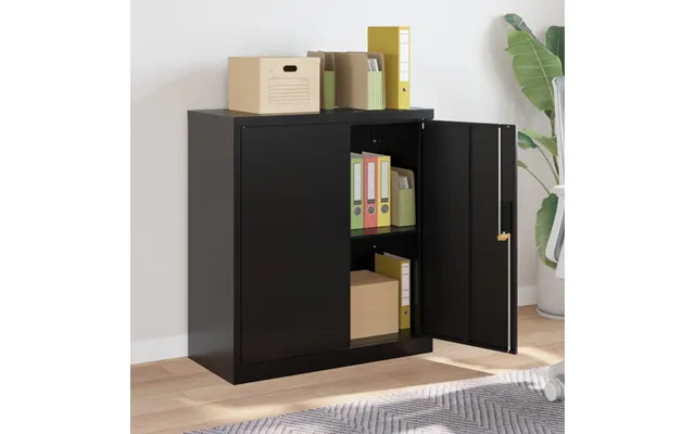 Schriever Steel Office Filing Cabinet In Black