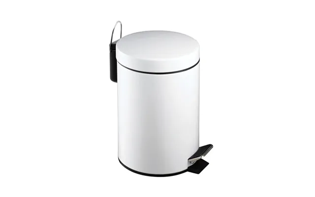 Sierra Metal 3 Litre Pedal Bin In White