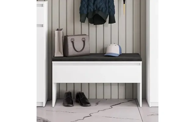 Silvis Wooden Hallway Seating Bench In White